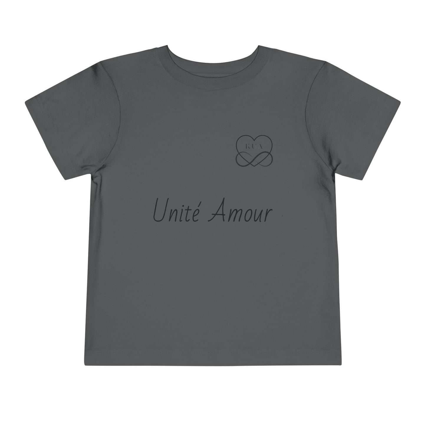 Unité Amour Toddler Short Sleeve Tee - Cute Love Shirt for Kids