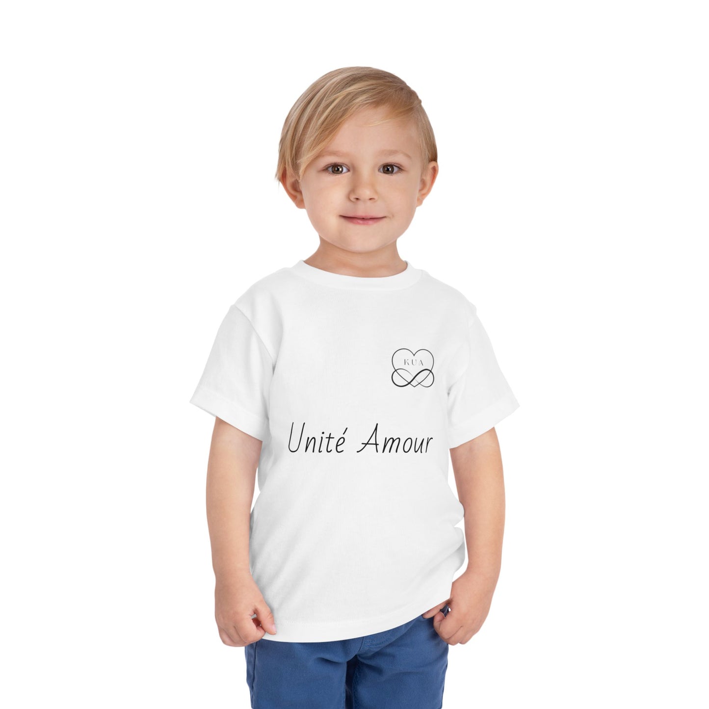 Unité Amour Toddler Short Sleeve Tee - Cute Love Shirt for Kids