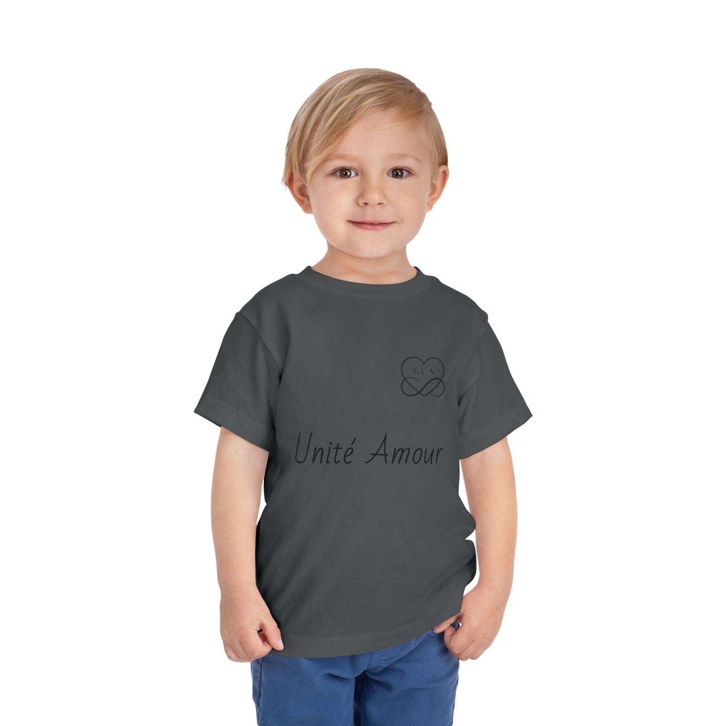 Unité Amour Toddler Short Sleeve Tee - Cute Love Shirt for Kids