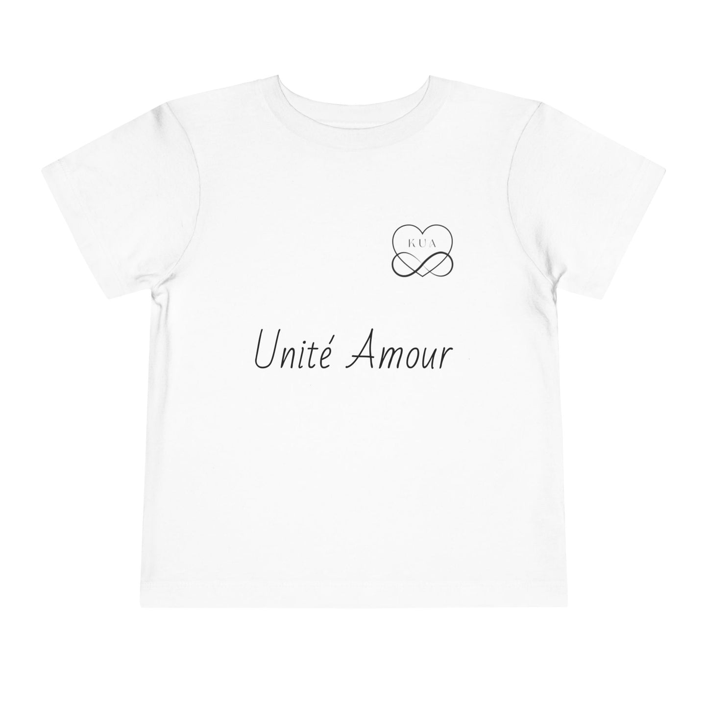 Unité Amour Toddler Short Sleeve Tee - Cute Love Shirt for Kids