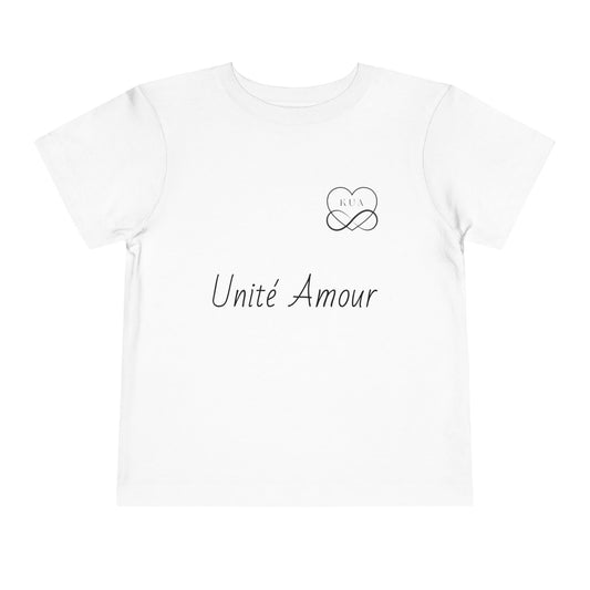 Unité Amour Toddler Short Sleeve Tee - Cute Love Shirt for Kids