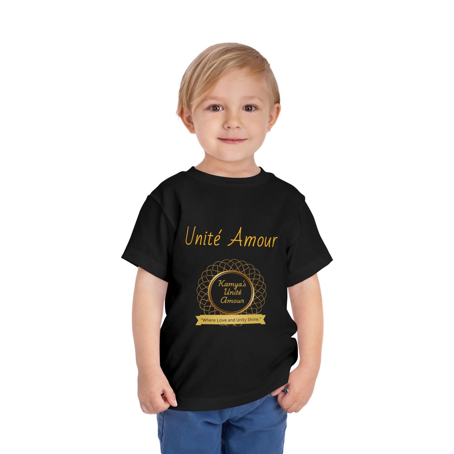 Unité Amour Toddler Short Sleeve Tee - Cute Love Shirt for Kids