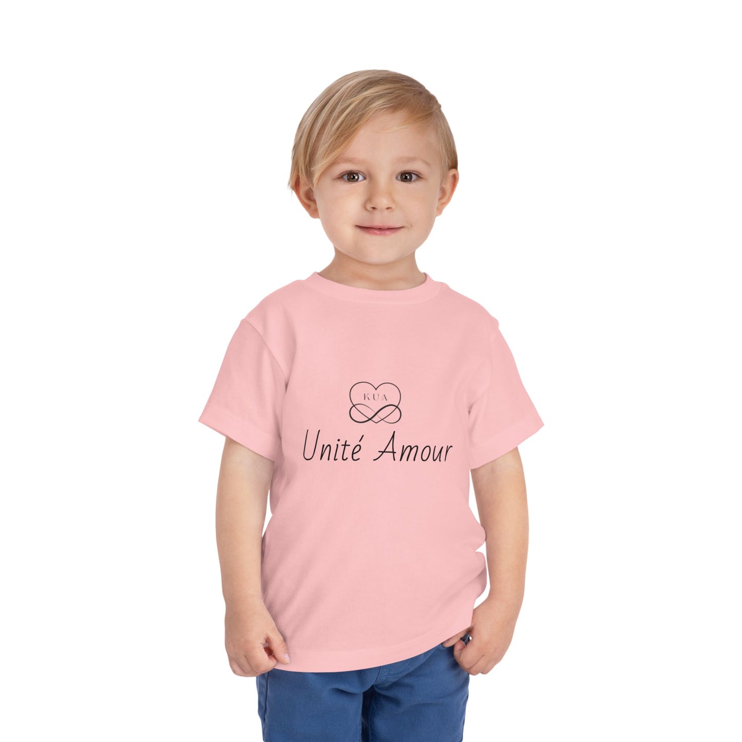 Unité Amour Toddler Short Sleeve Tee - Cute Love Shirt for Kids