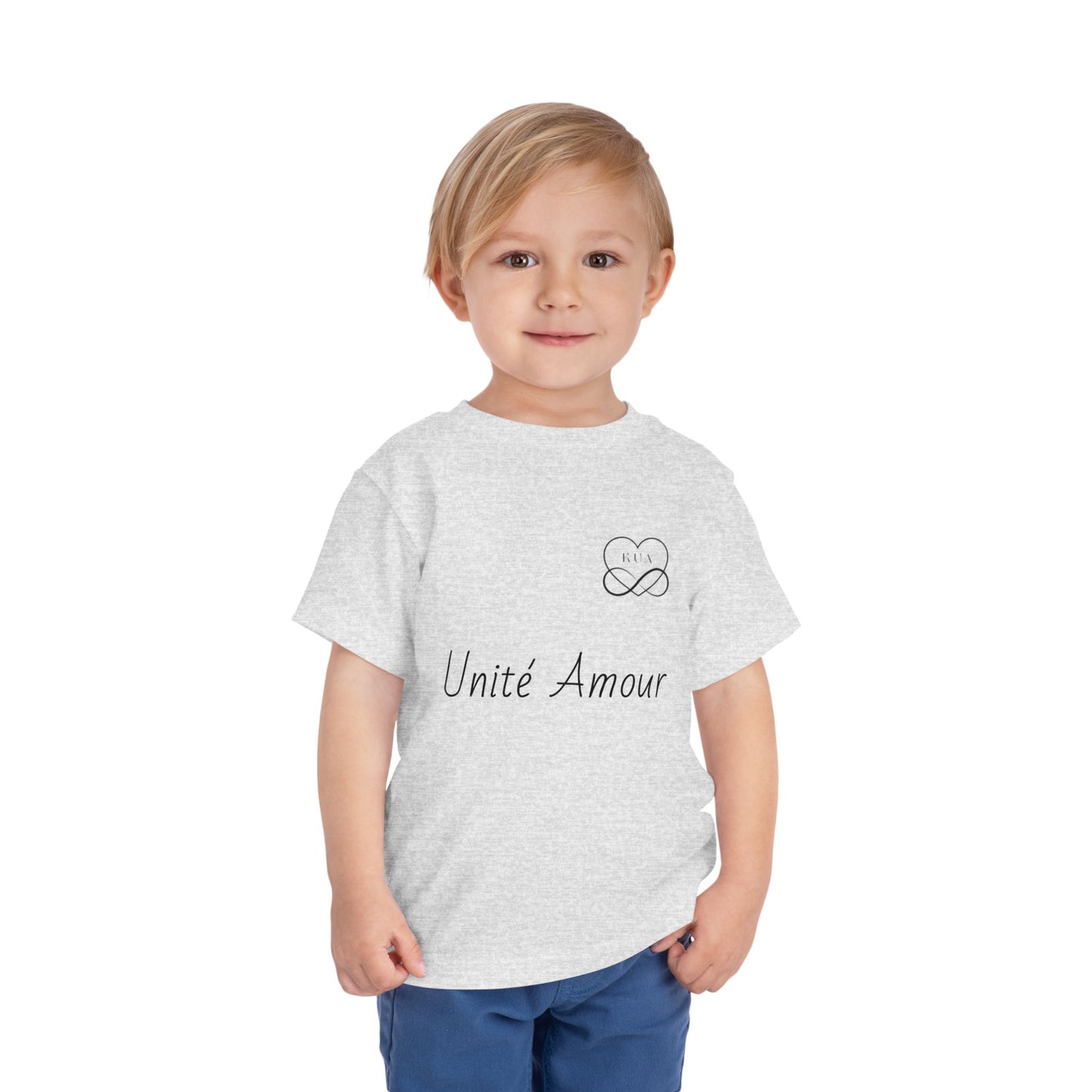 Unité Amour Toddler Short Sleeve Tee - Cute Love Shirt for Kids