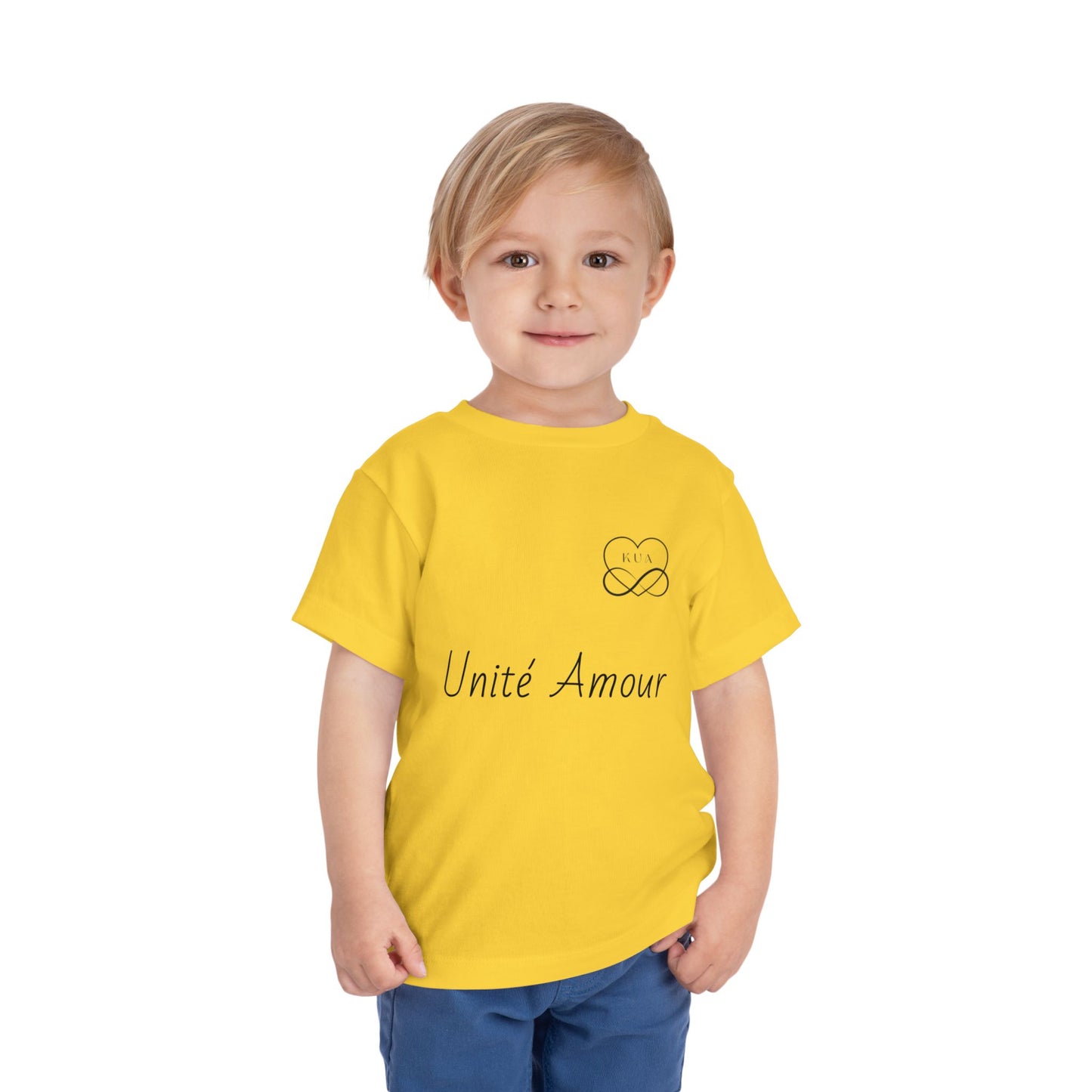 Unité Amour Toddler Short Sleeve Tee - Cute Love Shirt for Kids